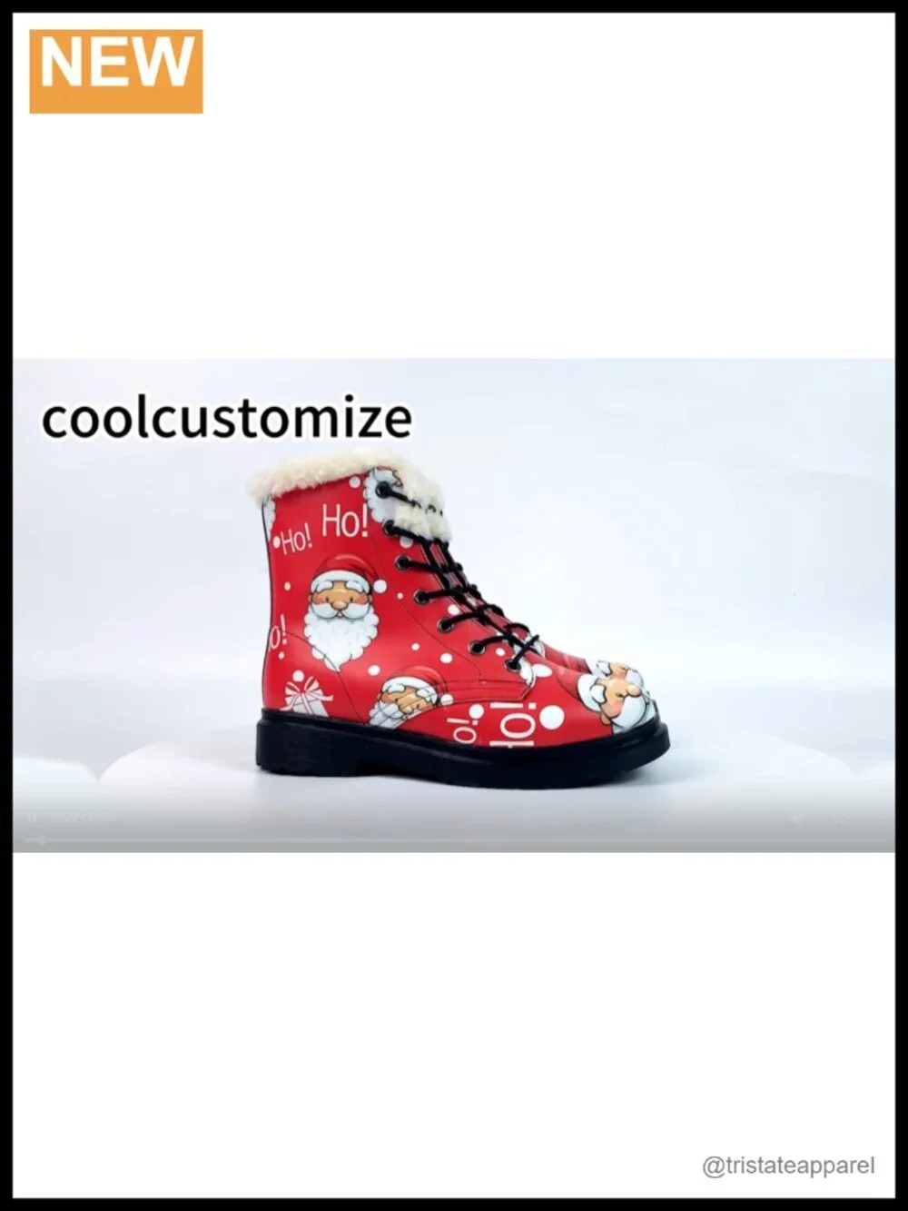 Women's Lace-Up Ankle Boots with Faux Fur Lining, Warm Winter Snow Shoes,